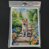 Caroline's Treasures Shiba Inu Spring Path Greeting Cards Pack of