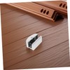 Outanaya 2PCS Adjustable Sliding Shower Door Bottom Guide for Frameless