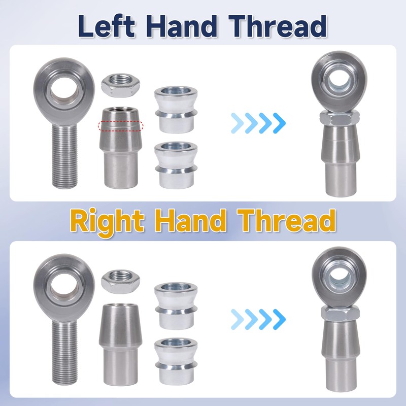 3/4" Heim Joints Rod End Kit Thread 0.75" Chromoly Heim