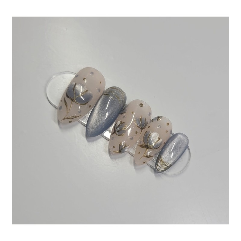 Baby Blue Love - Premium Almond / Baby Blue Love