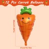 CZAYEFNH Pack of 12 Vegetables, Foil Balloons, Vegetables, Colourful Giant