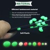Keadic 1050Pcs Glow Fishing Bead Assorted Soft Plastic Luminous Oval