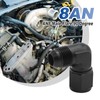 Saihisday CS00111SAN81 Swivel Fitting Adapter, 8AN 90 Degree Female to