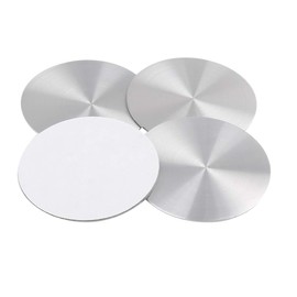 sourcing map 4 x 60 mm Silver Tone Wheel Centre Hub Caps Emblem Badge Sticker