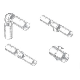 FANTRONIX 350 mm Length White Solid Wall Duct x 100 mm Dia PVC Tube Air Conditioner Ducting Rigid Plastic Pipe Extension for Heat Recovery Ventilation Unit Tumble Dryer Vent Domestic Fans