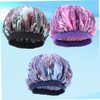 TOVINANNA 3sets Comfortable Sleep Cap with Wide Brim Night Sleeping