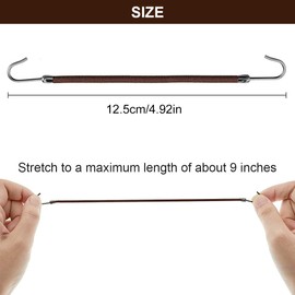 REQAG Pack of 15 Ponytails Hooks Elastic Band Hair Hooks Ponytail Holder with Hooks Elastic Hair Styling Rubber Bands for Women Hair Styling