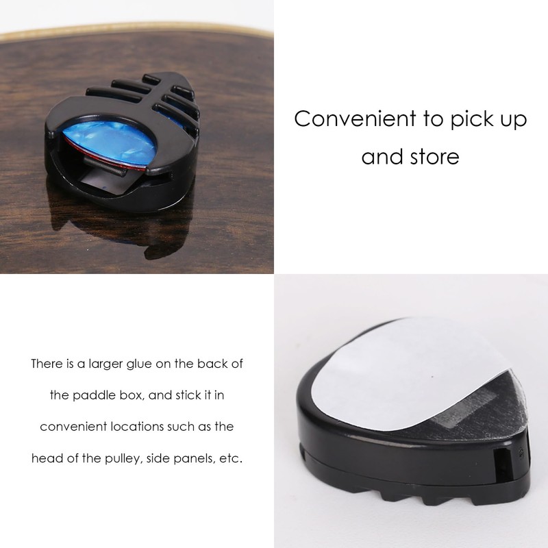 15-Piece Guitar Pick Storage Box, Portable Pick Box, Stickable Pick