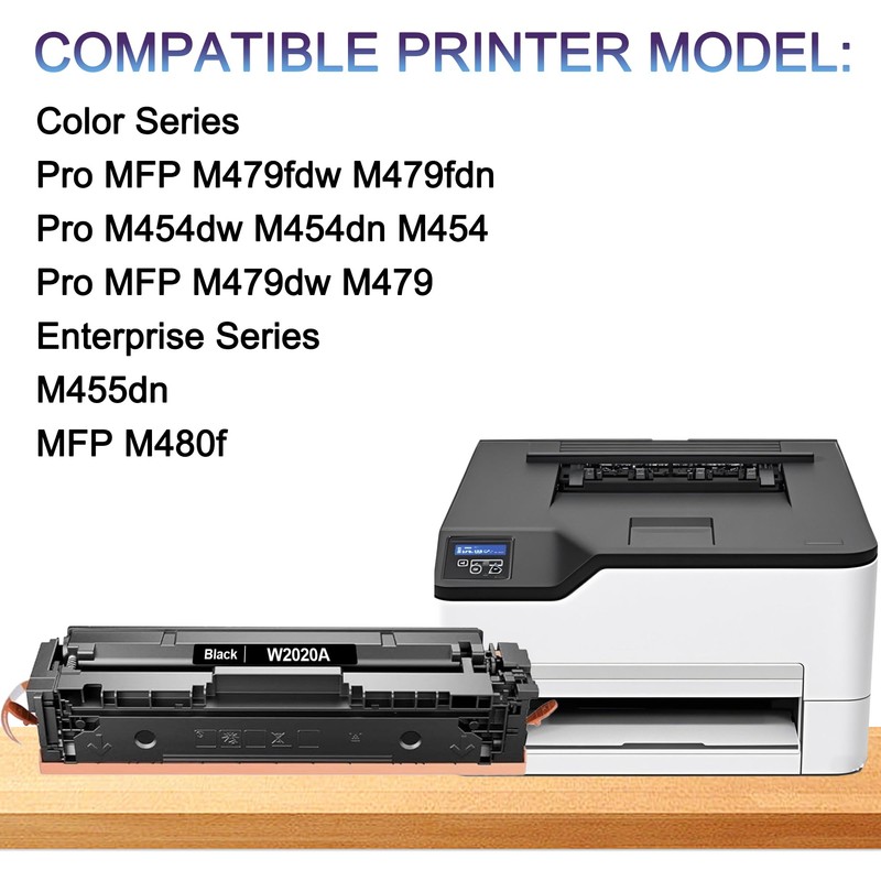T2TONER 414A Toner Cartridges 4 Pack (with Chip) Compatible for