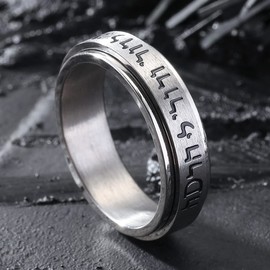 King Will 6mm Titanium Ring Spinner Fidget Anxiety Band Rings for Men Women 12.5