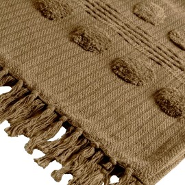 Vianney Camino De Mesa Vianney Mumbai Incienso Textura 160x38 Cm