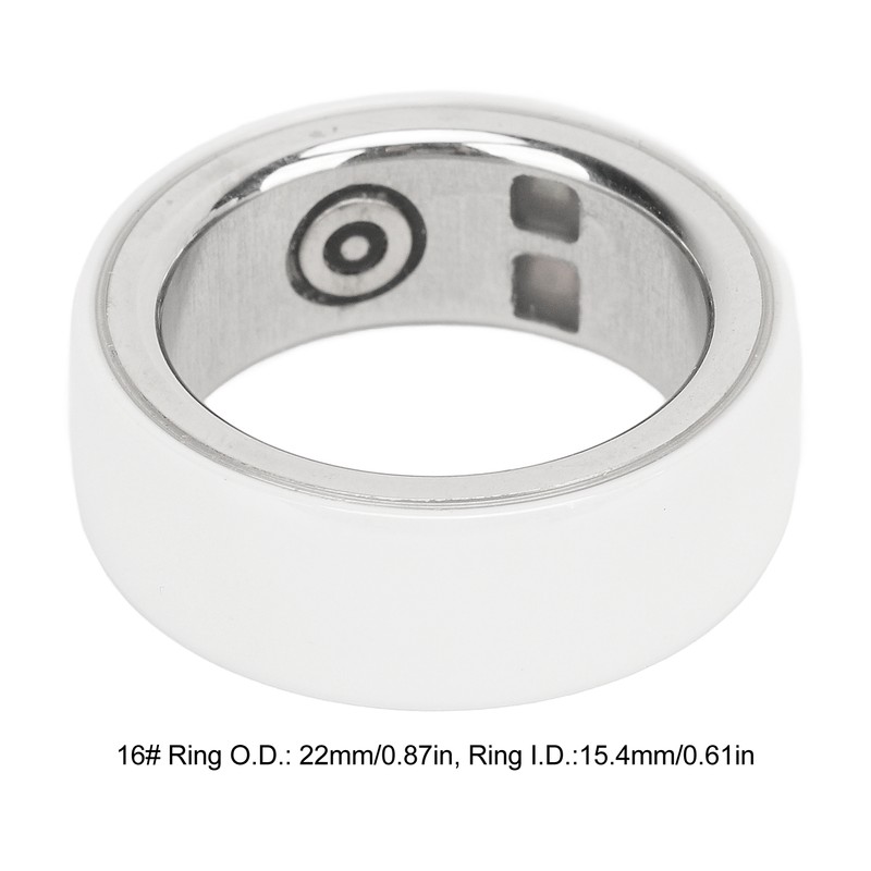 Smart Health Ring Stainless Steel Waterproof 23mah Lightweight Sleep Health