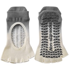 LIUXU Yoga Socks, Pilates Socks, Yoga Socks, Anti-Slip, 5 Toes, Yoga Shoes, Bunions, Flatfoot, Arch of the Soles, Anti-Slip, Non-stuffy, Yoga Wear, Yoga, Sports, Women's Fashionable, gray