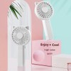 Portable Handheld Fan with Flashlight Rechargeable Fan for Dorm Office
