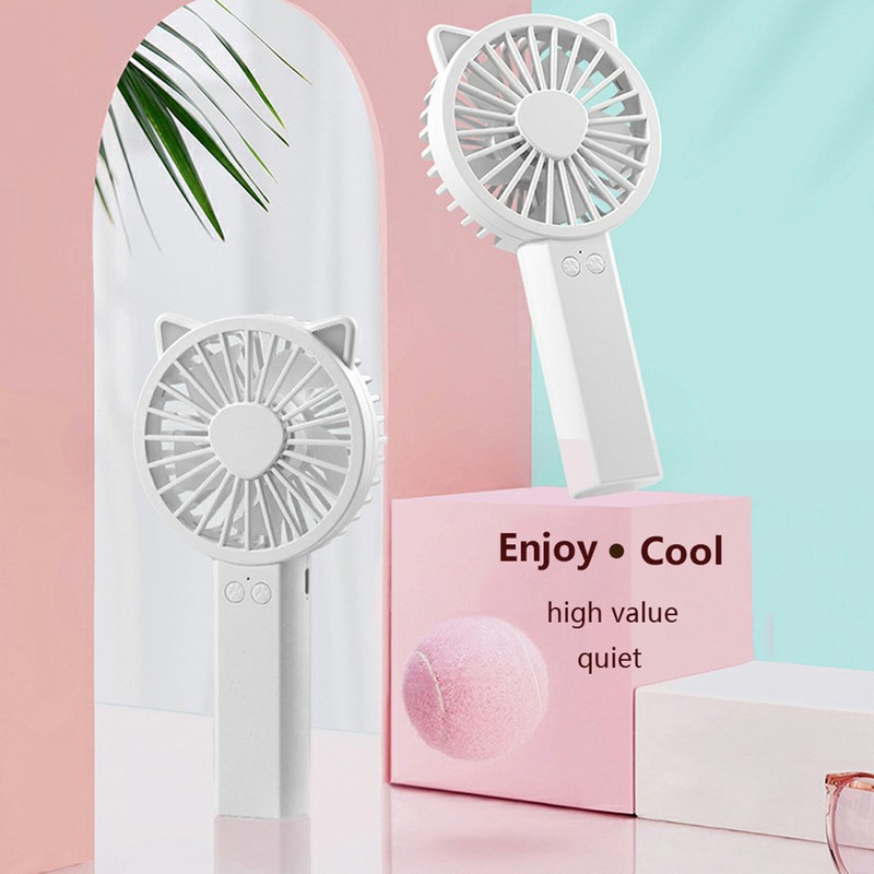 Portable Handheld Fan with Flashlight Rechargeable Fan for Dorm Office