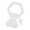 3Pcs Hex Floating Shelf PVC Modern Simple Fine Appearance Floating