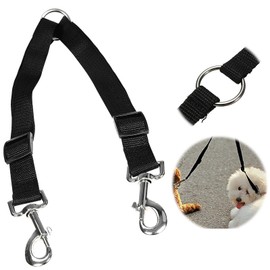 Dog Leash Coupler, Dual Double Dog Adjustable Splitter Lead Durable Walker Trainer Leash For Two Dogs