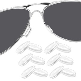 BlazerBuck Clear Replacement Nose Pads Nose Piece for Oakley Feedback Sunglasses OO4079-6 Pairs