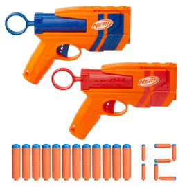 Nerf N Series Duo Pack, Includes 2 Ward Blasters, 12 N1 Darts Compatible Only with Nerf N Series Blasters, Kids Outdoor Games, Ages 8+