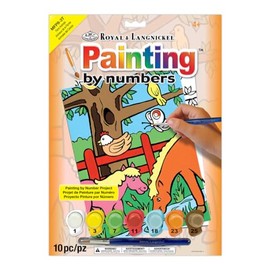 Royal Brush MFP-8 My First Paint by Number Kit, 8.75 by 11.375-Inch, Farm Animals