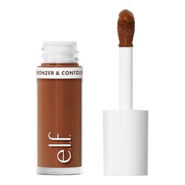 e.l.f. Cosmetics Camo Bronceador y Contorno Líquido 8 Deep Tono Profundo | Alta Cobertura y Acabado Natural para Esculpido Facial, Vegano y Libre de C