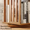 YOWOS Rotating Bookshelf Tower, 360 Display Spinning Bookcase, Bamboo Bookshelf