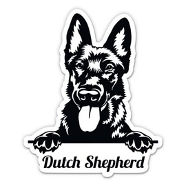 Dutch Shepherd Dog Sticker - 5" Laptop Sticker - Waterproof Vinyl for Car, Phone, Water Bottle - Dutch Shepherd Decal