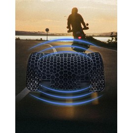 28 x 21 cm Motorcycle Seat Cushion Gel Motorcycle Seat Pad Touring Sport Cruiser Motorcycle Gel TPE Seat Pad with Breathable Cooling Mesh Fabric Cushion