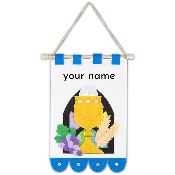 My First Communion Banner Kit, Catholic DIY Craft for Girls