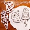 BAKERLOGY Set of 2 Cockatiel Cookie Cutters - Detailed Biscuit