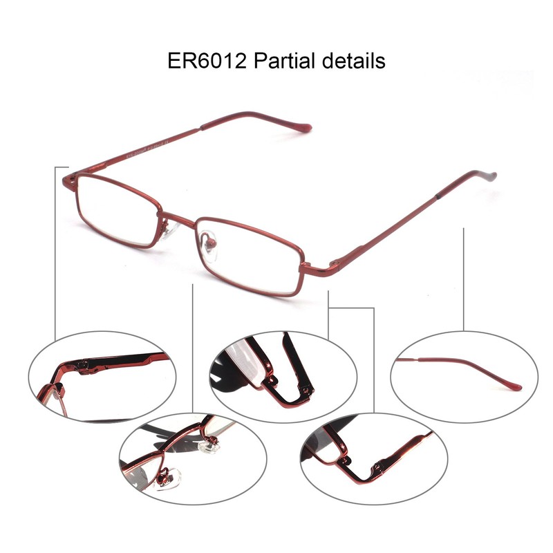 EYE ZOOM Ultra Slim Compact Lightweight Tube Reading Glasses with