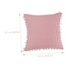 CHILDWEET Soft Stripe Throw Pillow Cover Creative Red Striped Design