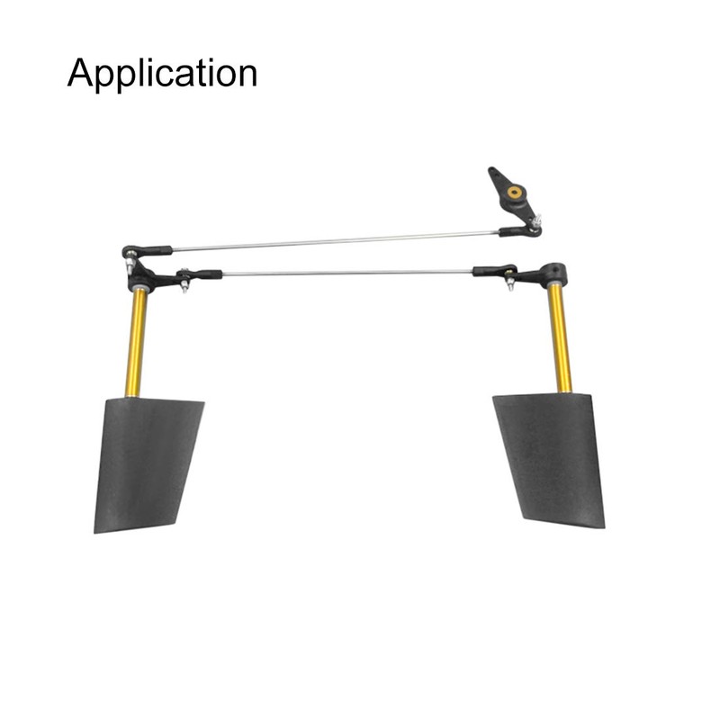 uxcell RC Boat Rudder with L Shape Servo Arm,Rudder Pad