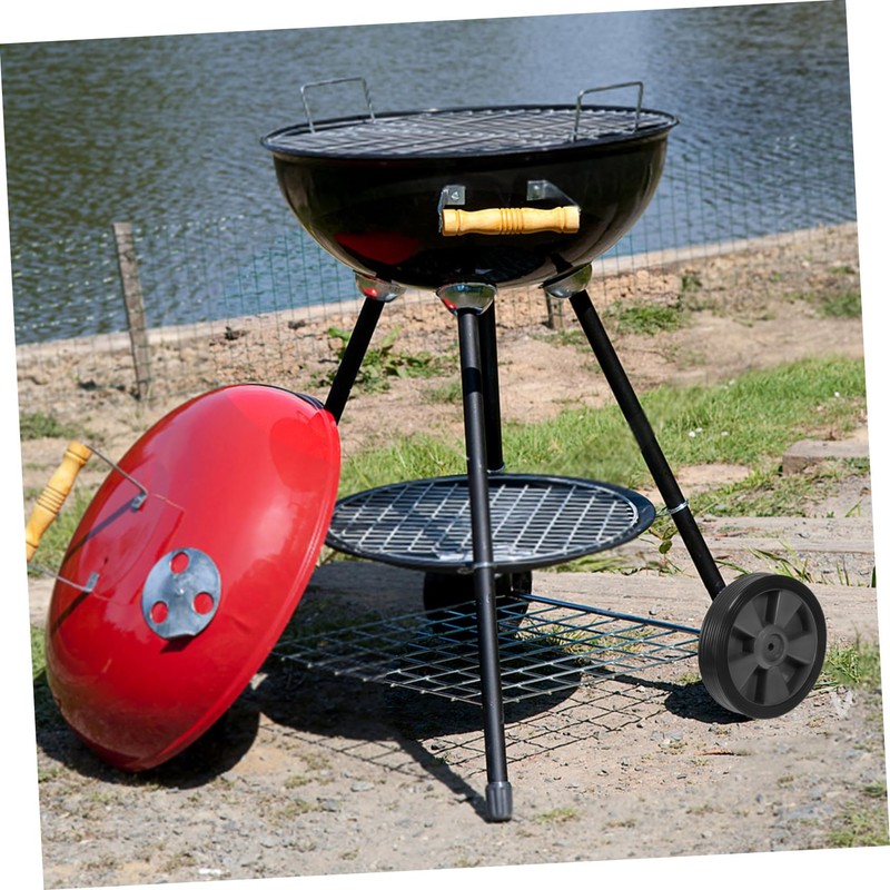 CAXUSD Stable BBQ Grill Wheels Easy to Move Caster Wheels