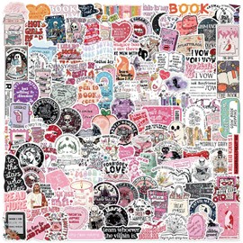 HTTDSLF 150 Stück Romantik Buch Aufkleber für Kindle, Aesthetic Sticker, Dekorative Asthetische, für Wasserflaschen, Scrapbooking, Laptops, für Kinder Mädchen Jugendliche