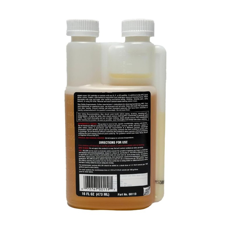 Killem 00119 Biocide, 16 oz. Bottle (Pack of 4)