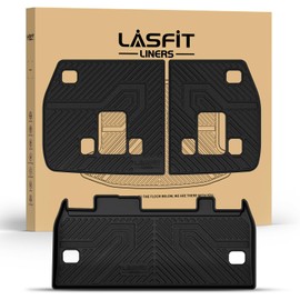 LASFIT Cargo Mats & Backrest Mats for Kia Carnival 2026 2025 2024 2023 2022 / Kia Carnival Hybrid 2026 2025, All Weather TPE Custom Fit Car Trunk Mats Cargo Liners, Black