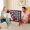 Costway 4ina Kids Giant Row Connect Game Wooden jumbo 4-to-Score