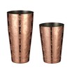 Weighted Boston Shaker Cocktail Shaker Etched with Tiki Imagery (Copper