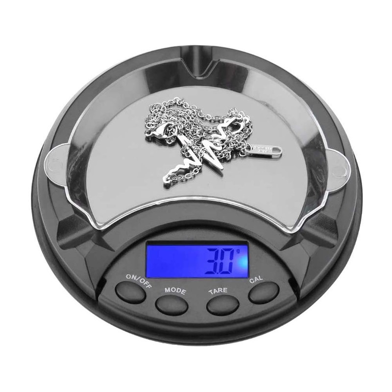 200g/0.01g Portable Ashtray Electronic Jewelry Scale, Digital Jewelry Precision Scale