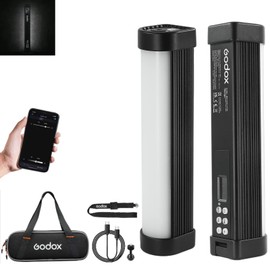 Godox WT25D Daylight Waterproof LED Tube Light, 24W 9.8'' 5600K Underwater LED Light CRI/TLCI 96+ Dimming 0-100%, Supports 40m Dive Depth Bluetooth APP Control