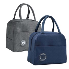 AMSNINK Pack of 2 Fridge Small Bag, Thermal Lunch Bag, Thermal Bag, Small Thermal Bag, Cool Bag, Cool Bag, Small Lunch Office, Thermal Lunch Bag, Lunch Bag