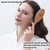 Boar Bristle Hair Brush - Natural Beechwood Detangling Brush |
