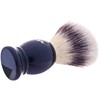 Plissson Classic Shaving Brush with Black Handle and White Fibre