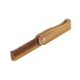 Minkissy Natural Sandalwood Beard Comb Wooden Hair Detangler Brush for Men Static Detangling Brush