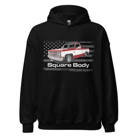 JG Infinite 1987 Chevy Silverado Square Body Vintage C10 K10 1500 Pickup Truck Club Show Hoodie