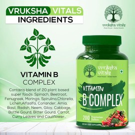  ZZ Vitamin B Complex 100% RDA - 200 Tablets/Capsules - B Vitamins Supplement (B1, B2, B3, B5, B6, B7, B9, B12), Green