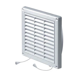 Wall Ventilation Grille Duct Cover with Net Pull Cord and Closure 200 x 200 mm
