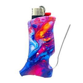 Toker Poker - Bic Lighter Case Multi Tool,Vibrant Vision Design, All Inclusive Tool for Camping and Other