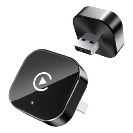 Yizro Wireless CarPlay Adapter for Apple iPhone & Android, 2-in-1 Adapter Convert Wired to Wireless Dongle